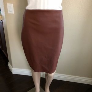 Express faux leather skirt